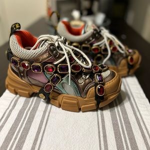 Gucci sneaker flashtrek lup metal